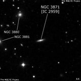 NGC 3871 - спиральная галактика. Описание NGC 3871:, Галактика в созвездии Большая Медведица
