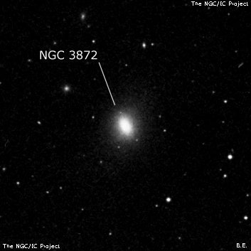 NGC 3872 - эллиптическая галактика. Описание NGC 3872:, Галактика в созвездии Лев