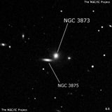 NGC 3873 - эллиптическая галактика. Описание NGC 3873:, Галактика в созвездии Лев