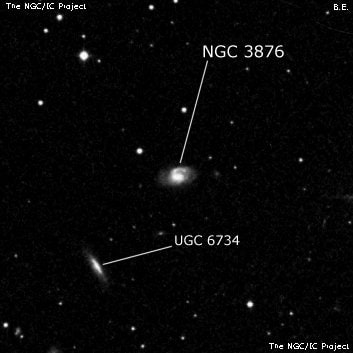 NGC 3876 - галактика. Описание NGC 3876:, Галактика в созвездии Дева