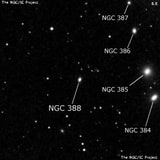 NGC 388 - эллиптическая галактика. Описание NGC 388:, Галактика в созвездии Рыбы