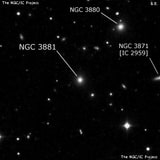 NGC 3881 - линзовидная галактика. Описание NGC 3881:, Галактика в созвездии Большая Медведица