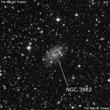 NGC 3882 - спиральная галактика с баром. Описание NGC 3882:, Галактика в созвездии Центавр