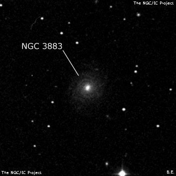 NGC 3883 - спиральная галактика. Описание NGC 3883:, Галактика в созвездии Лев