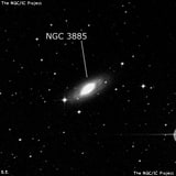 NGC 3885 - спиральная галактика с баром. Описание NGC 3885:, Галактика в созвездии Гидра