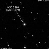 NGC 3890 - спиральная галактика. Описание NGC 3890:, Объект глубокого космоса в созвездии Дракон