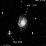 NGC 3893 - спиральная галактика с баром. Описание NGC 3893:, Галактика в созвездии Большая Медведица