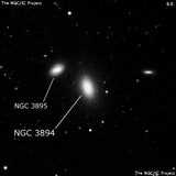 NGC 3894 - эллиптическая галактика. Описание NGC 3894:, Галактика в созвездии Большая Медведица
