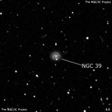 NGC 39 - спиральная галактика. Описание NGC 39:, Галактика в созвездии Андромеда