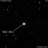 NGC 3911 - спиральная галактика с баром. Описание NGC 3911:, Галактика в созвездии Лев