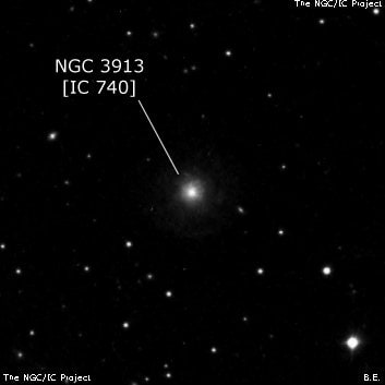 NGC 3913 - спиральная галактика. Описание NGC 3913:, Галактика в созвездии Большая Медведица