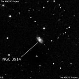 NGC 3914 - спиральная галактика с баром. Описание NGC 3914:, Галактика в созвездии Дева