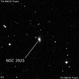 NGC 3925 - спиральная галактика. Описание NGC 3925:, Галактика в созвездии Лев