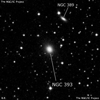 NGC 393 - галактика. Описание NGC 393:, Галактика в созвездии Андромеда