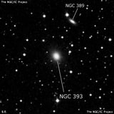 NGC 393 - галактика. Описание NGC 393:, Галактика в созвездии Андромеда