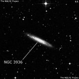 NGC 3936 - спиральная галактика с баром. Описание NGC 3936:, Галактика в созвездии Гидра