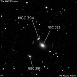 NGC 394 - линзовидная галактика. Описание NGC 394:, Галактика в созвездии Рыбы