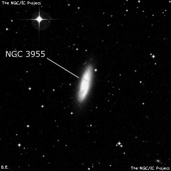 NGC 3955 - линзовидная галактика. Описание NGC 3955:, Галактика в созвездии Чаша