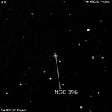 NGC 396 - спиральная галактика. Описание NGC 396:, Галактика в созвездии Рыбы