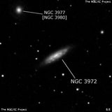 NGC 3972 - спиральная галактика с баром. Описание NGC 3972:, Галактика в созвездии Большая Медведица