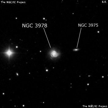 NGC 3978 - спиральная галактика с баром. Описание NGC 3978:, Галактика в созвездии Большая Медведица