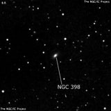 NGC 398 - линзовидная галактика. Описание NGC 398:, Галактика в созвездии Рыбы