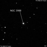 NGC 3988 - эллиптическая галактика. Описание NGC 3988:, Галактика в созвездии Лев