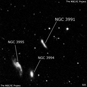 NGC 3991 - галактика. Описание NGC 3991:, Галактика в созвездии Большая Медведица