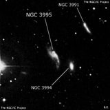 NGC 3995 - спиральная галактика с баром. Описание NGC 3995:, Галактика в созвездии Большая Медведица