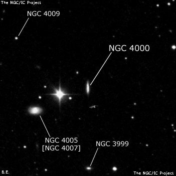 NGC 4000 - галактика. Описание NGC 4000:, Галактика в созвездии Лев