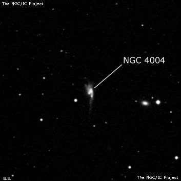 NGC 4004 - галактика. Описание NGC 4004:, Галактика в созвездии Лев