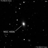 NGC 4006 - эллиптическая галактика. Описание NGC 4006:, Галактика в созвездии Дева