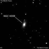 NGC 4008 - эллиптическая галактика. Описание NGC 4008:, Галактика в созвездии Лев