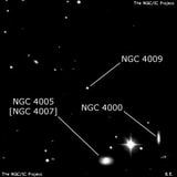 NGC 4009 - одиночная звезда. Описание NGC 4009:, Двойная звезда в созвездии Лев