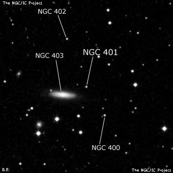 NGC 401 - одиночная звезда. Описание NGC 401:, Двойная звезда в созвездии Рыбы