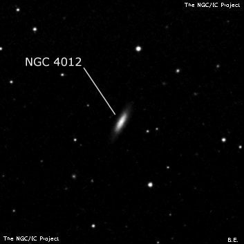 NGC 4012 - спиральная галактика. Описание NGC 4012:, Галактика в созвездии Дева