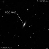 NGC 4012 - спиральная галактика. Описание NGC 4012:, Галактика в созвездии Дева