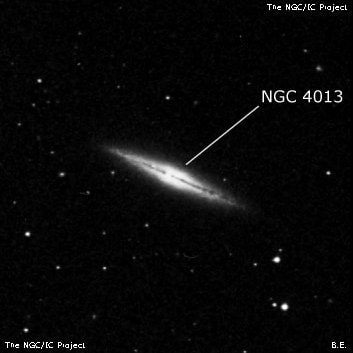 NGC 4013 - спиральная галактика. Описание NGC 4013:, Галактика в созвездии Большая Медведица