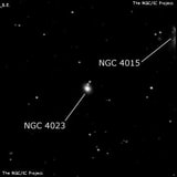 NGC 4023 - галактика. Описание NGC 4023:, Галактика в созвездии Волосы Вероники