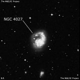 NGC 4027 - спиральная галактика с баром. Описание NGC 4027:, Галактика в созвездии Ворон