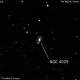 NGC 4029 - спиральная галактика с баром. Описание NGC 4029:, Галактика в созвездии Дева