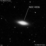 NGC 4036 - галактика. Описание NGC 4036:, Галактика в созвездии Большая Медведица
