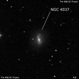 NGC 4037 - спиральная галактика с баром. Описание NGC 4037:, Галактика в созвездии Волосы Вероники