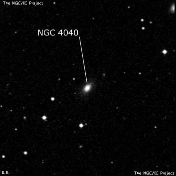 NGC 4040 - эллиптическая галактика. Описание NGC 4040:, Галактика в созвездии Волосы Вероники