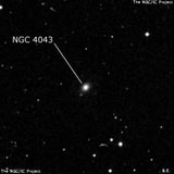 NGC 4043 - спиральная галактика с баром. Описание NGC 4043:, Галактика в созвездии Дева