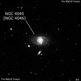 NGC 4045 - спиральная галактика с баром. Описание NGC 4045:, Объект глубокого космоса в созвездии Дева