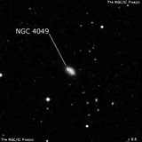 NGC 4049 - спиральная галактика. Описание NGC 4049:, Галактика в созвездии Волосы Вероники