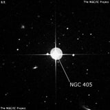 NGC 405 - одиночная звезда. Описание NGC 405:, Объект глубокого космоса в созвездии Феникс