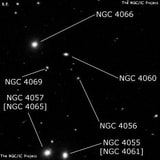 NGC 4056 - галактика. Описание NGC 4056:, Галактика в созвездии Волосы Вероники