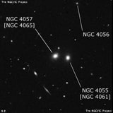 NGC 4057 - эллиптическая галактика. Описание NGC 4057:, Объект глубокого космоса в созвездии Волосы Вероники
